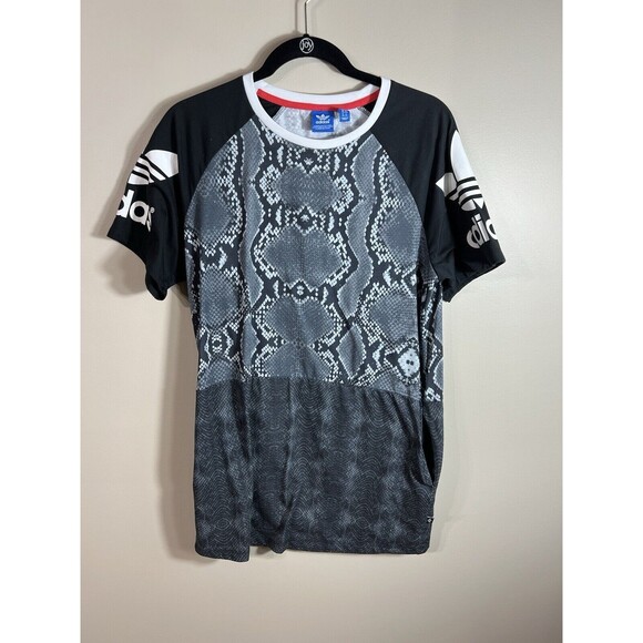 adidas Dresses & Skirts - Adidas Originals Womens L.A Mix Tee Dress Snake Print Trefoil Rare Size Medium